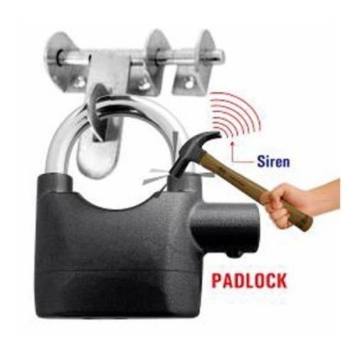 Security Alarm Lock for Bike and Door - Black