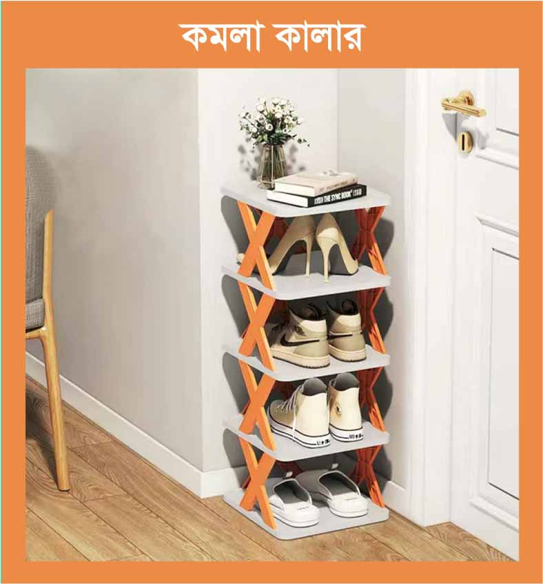Multi-Layer Book and Shoe Rack | মাল্টি ফাংশনাল স্টোরেজ র‍্যাক