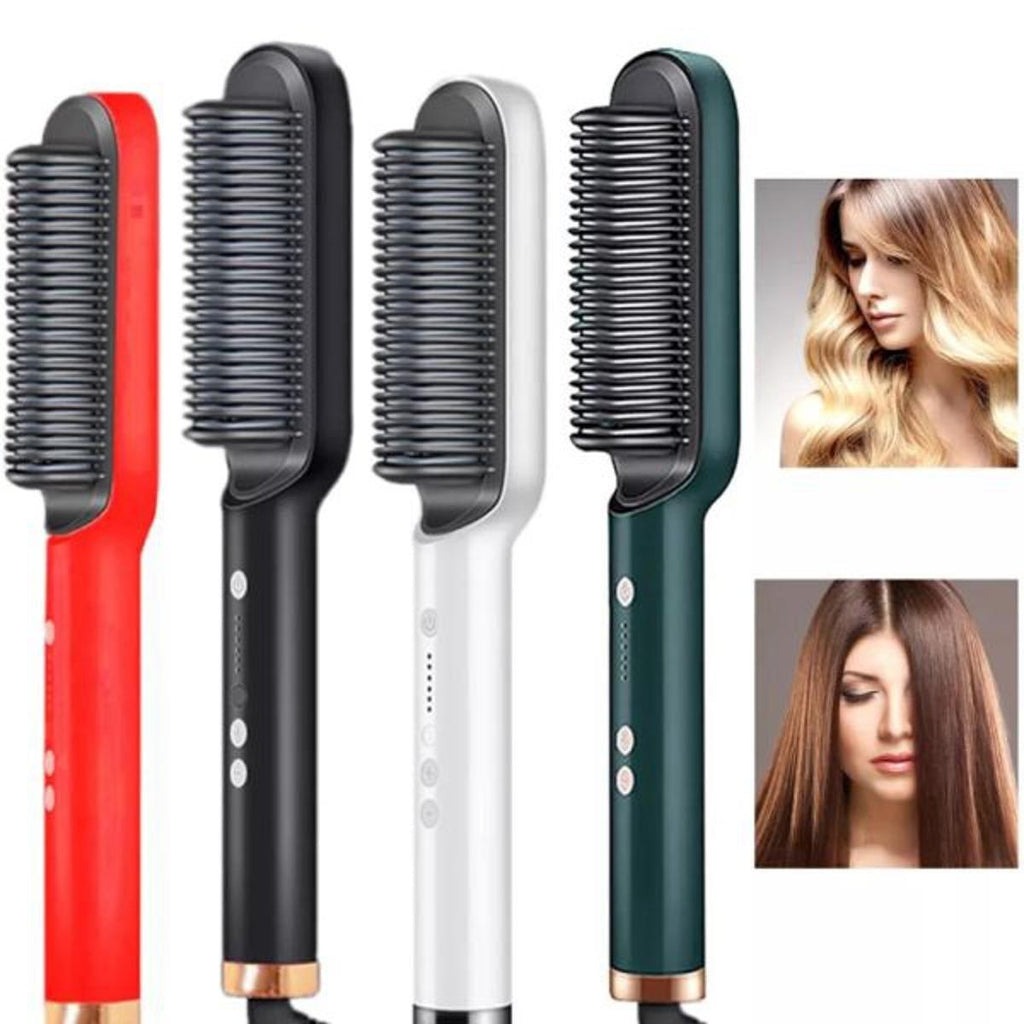 Hair Straightener Ceramic Heated Hair Brush