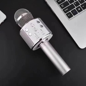 WS858 Bluetooth Wireless Karaoke Microphone MIC Speaker