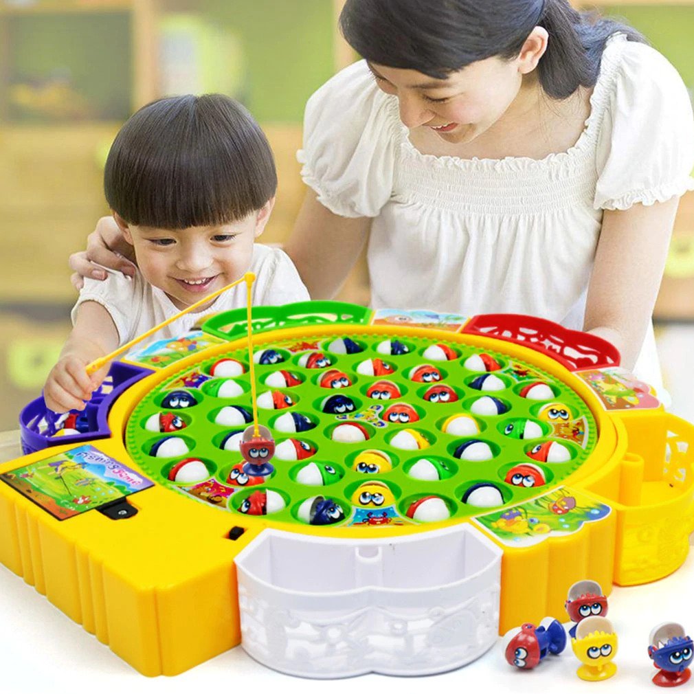 Fishing Fish Game For Kids Toy (24 fishes,4 players)