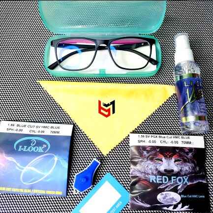Original 420 UV Protect Blue cut Glass full Package