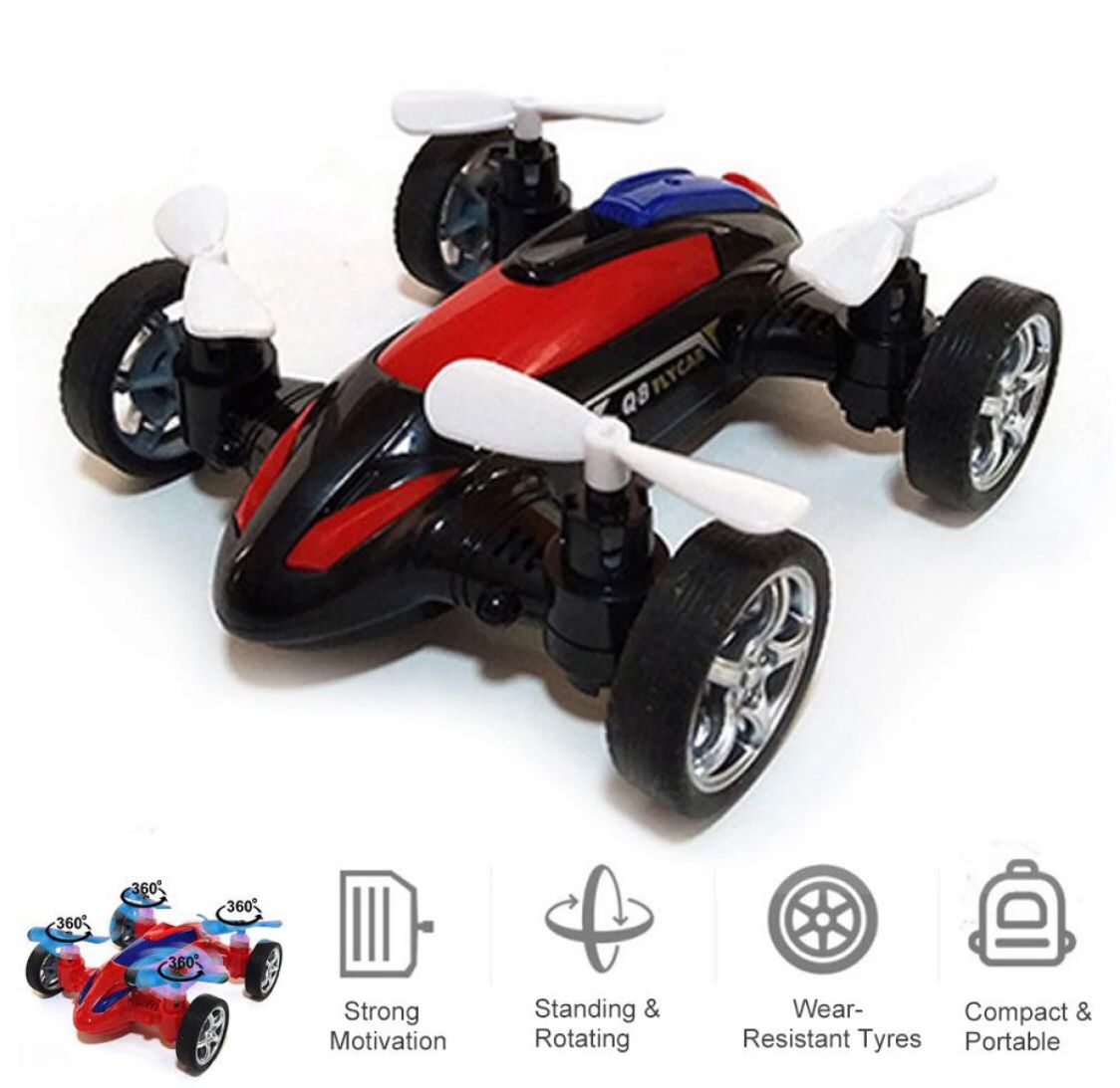 Fly Car Toys Inertia Four-axis
