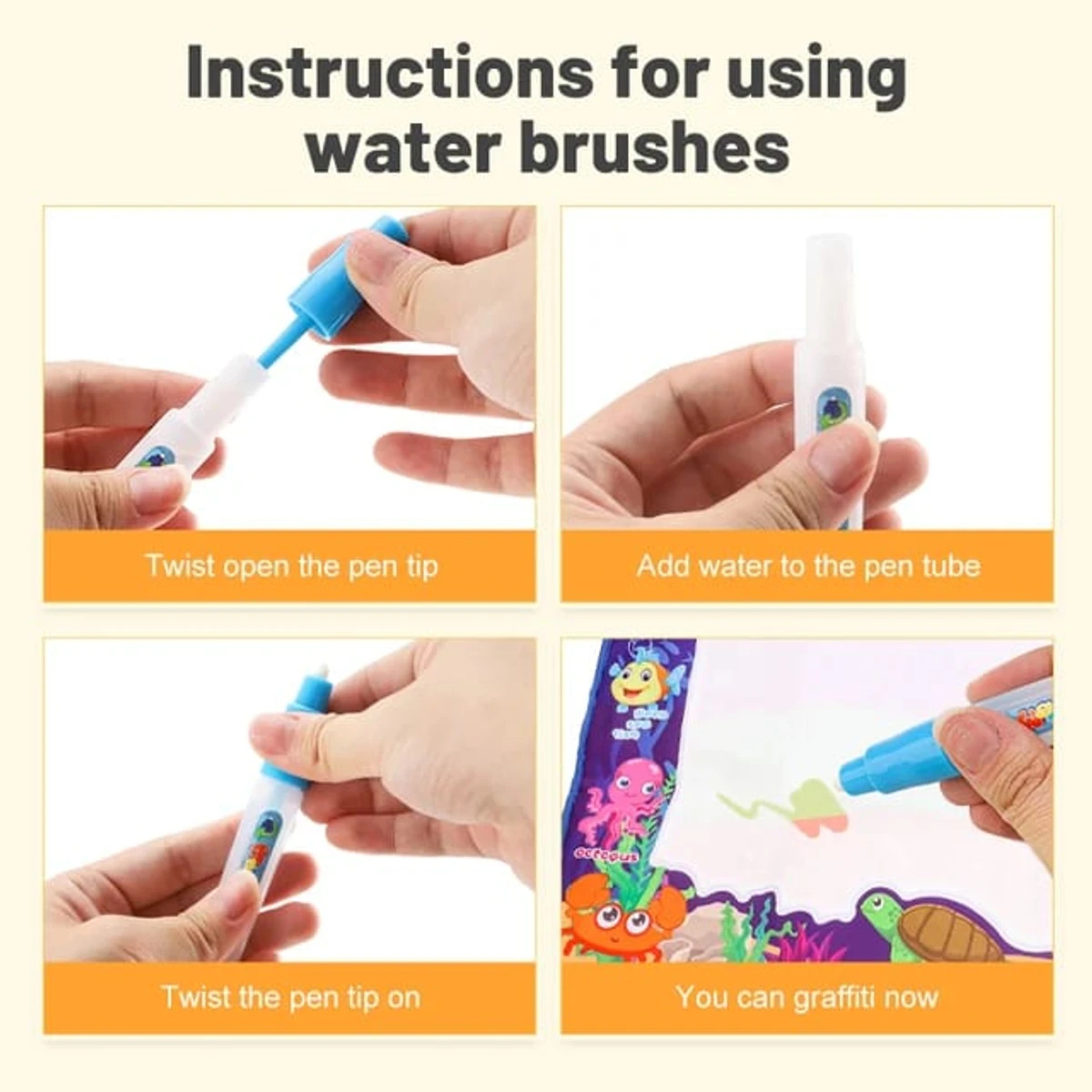 Aqua Magic water painting Doodle mat for Childrens Unlimited Painting